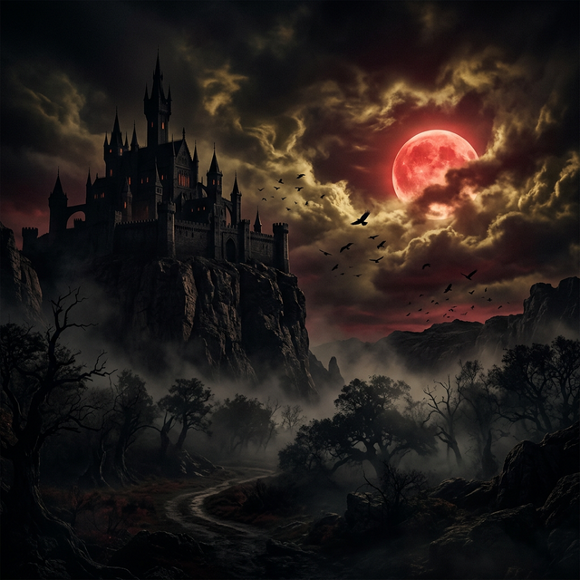 Dark fantasy landscape